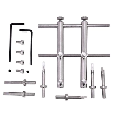Bewinner Camera Lens Repair Tool Kit Stainless Steel Flat Head Precision Maintenance Set for DSLR 10-100mm Adjustable Wrenches