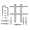 Bewinner Camera Lens Repair Tool Kit Stainless Steel Flat Head Precision Maintenance Set for DSLR 10-100mm Adjustable Wrenches