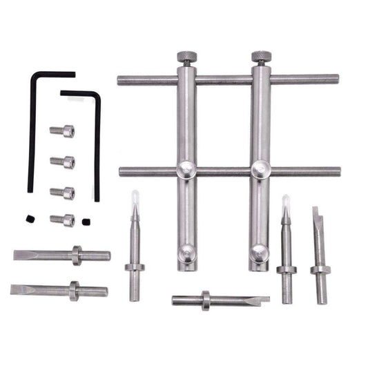Bewinner Camera Lens Repair Tool Kit Stainless Steel Flat Head Precision Maintenance Set for DSLR 10-100mm Adjustable Wrenches