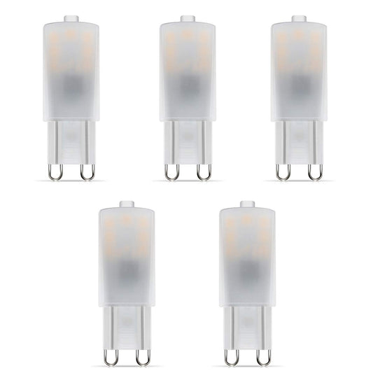 Cheopha G9 LED Light Bulbs 2.5W 25W Halogen Lamp Equivalent 2700K 3000K Soft Warm White G9 Bi Pin Base for Chandelier Pendant Table Lamp Sconces