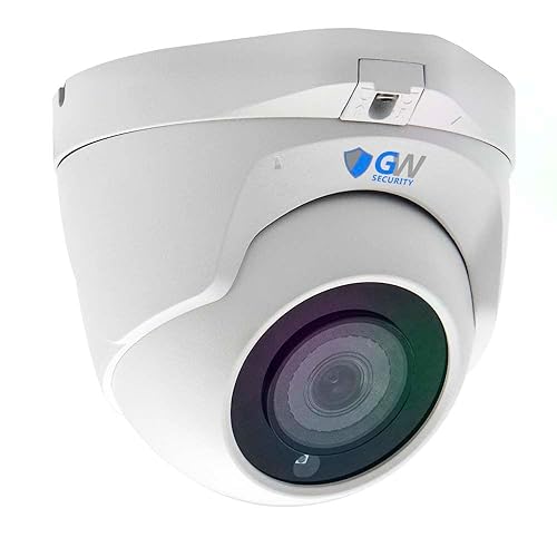 GW Security 4K 8MP Outdoor/Indoor 2.8-12mm Varifocal Zoom Lens PoE IP Microphone Turret Security Camera (GW7088MIC)