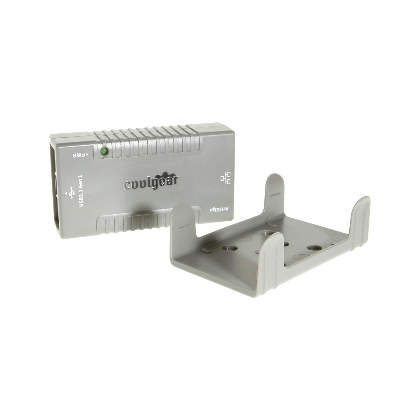 Coolgear Gigabit Ethernet USB3.1 Gen 1 Adapter w/4KVrms Isolation and Mounting Kit