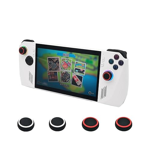 4pcs Thumb Grip Joystick Caps for ROG Ally Gaming Console, Silicone Thumbsticks Button Protector for ROG Ally