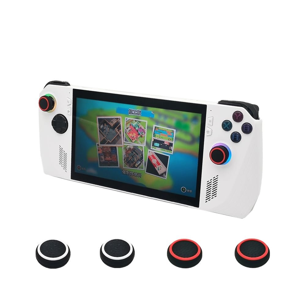 4pcs Thumb Grip Joystick Caps for ROG Ally Gaming Console, Silicone Thumbsticks Button Protector for ROG Ally