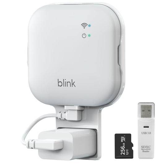 256GB MicroSD Card and Sync Module XR Mount, No-Drilling Mount for Blink Outdoor/Indoor Security Cameras, USB-C Cable, SD Card Reader (Sync Module XR