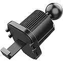 WsjiaboFux Black 17mm Universal Air Vent Clip for Car Phone Mount Cellphone Holder Vent Grip W Joint Ball Dia- for Most Car Phone Bracket Cell Phone