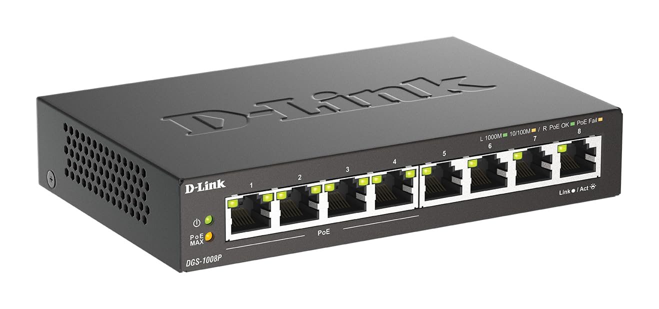 8-Port Gigabit Switch w/PoE