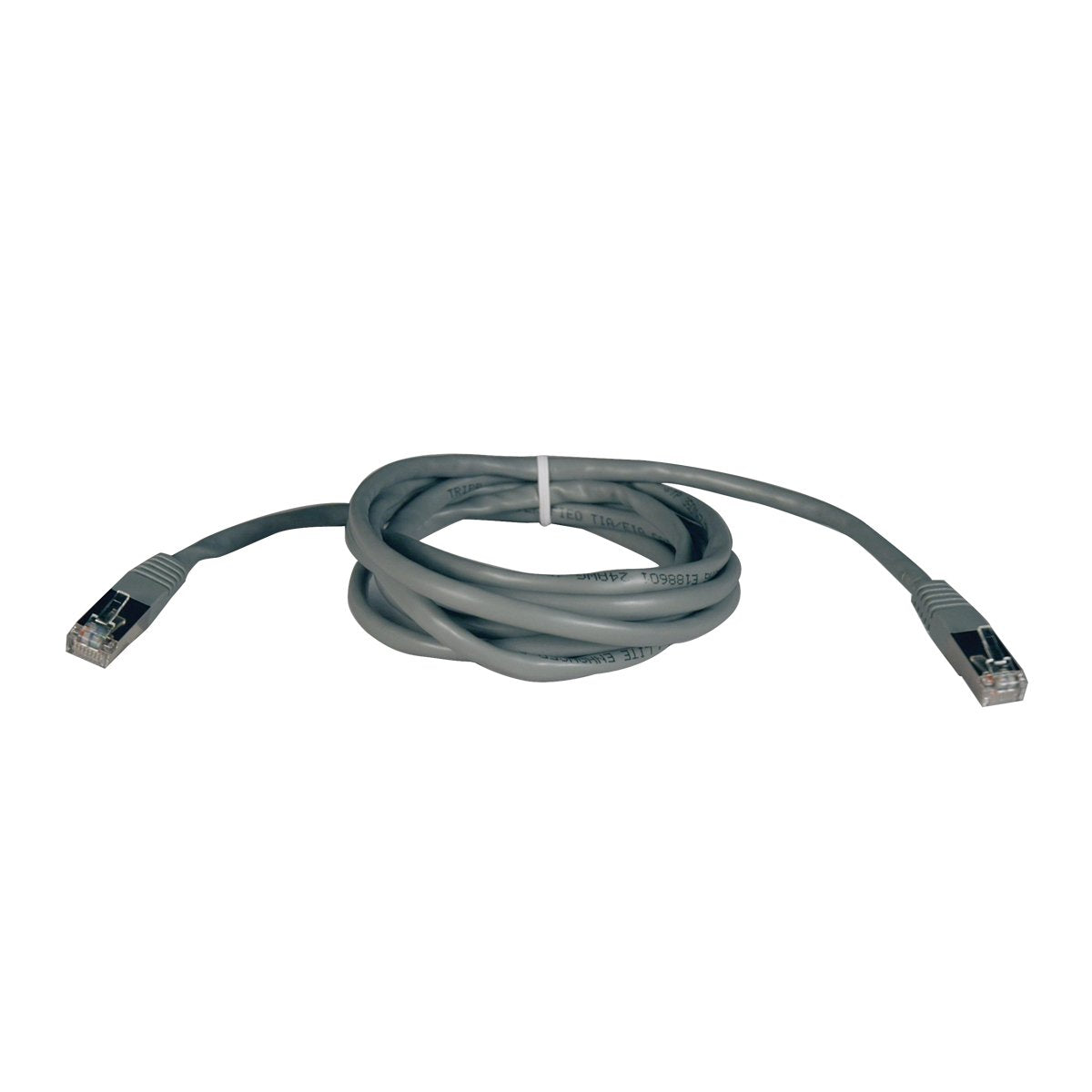 TRIPP LITE Cat5e 350MHz Molded Shielded Patch Cable STP (RJ45 M/M), Gray, 50-ft.(N105-050-GY)
