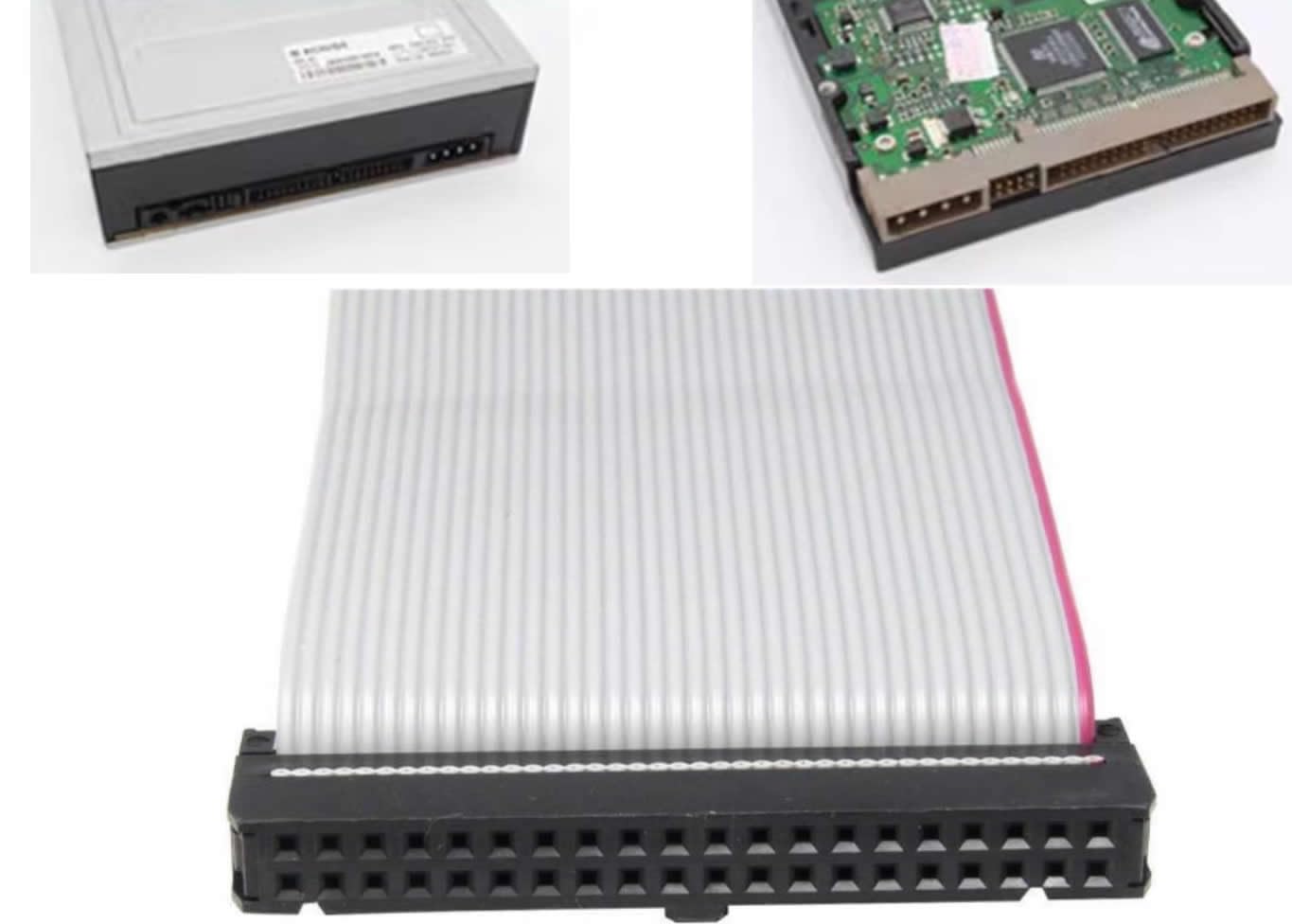 JXSZ IDE 40 Pin Male to Female Hard Drive Extension 40pin M-F 10CM Flat Ribbon DataCable 4-inch