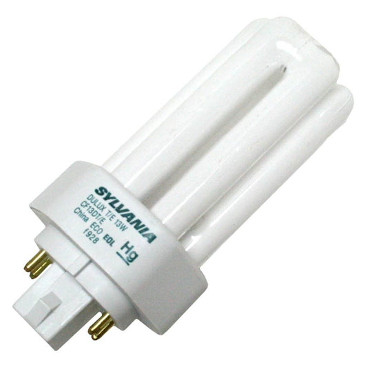 Osram Sylvania 20894 CF13DT/E/841/ECO DULUX 13-watt triple compact fluorescent lamp with 4-pin base, 4100K color temperature