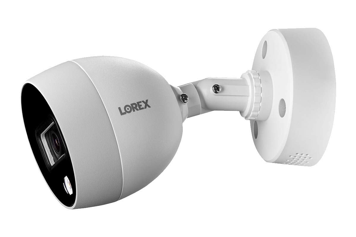 Lorex 4K Indoor/Outdoor Ultra HD Motion Detected Wired Security Surveillance Add-On Bullet Camera - with IR Night Vision and Long Range