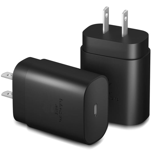 Type C Charger Fast Charging, Eversame 2 Pack 25W USB C Phone Charger Block C Type Charger Compatible with Galaxy S26 S25 S24 S23 S22 S21/iPhone