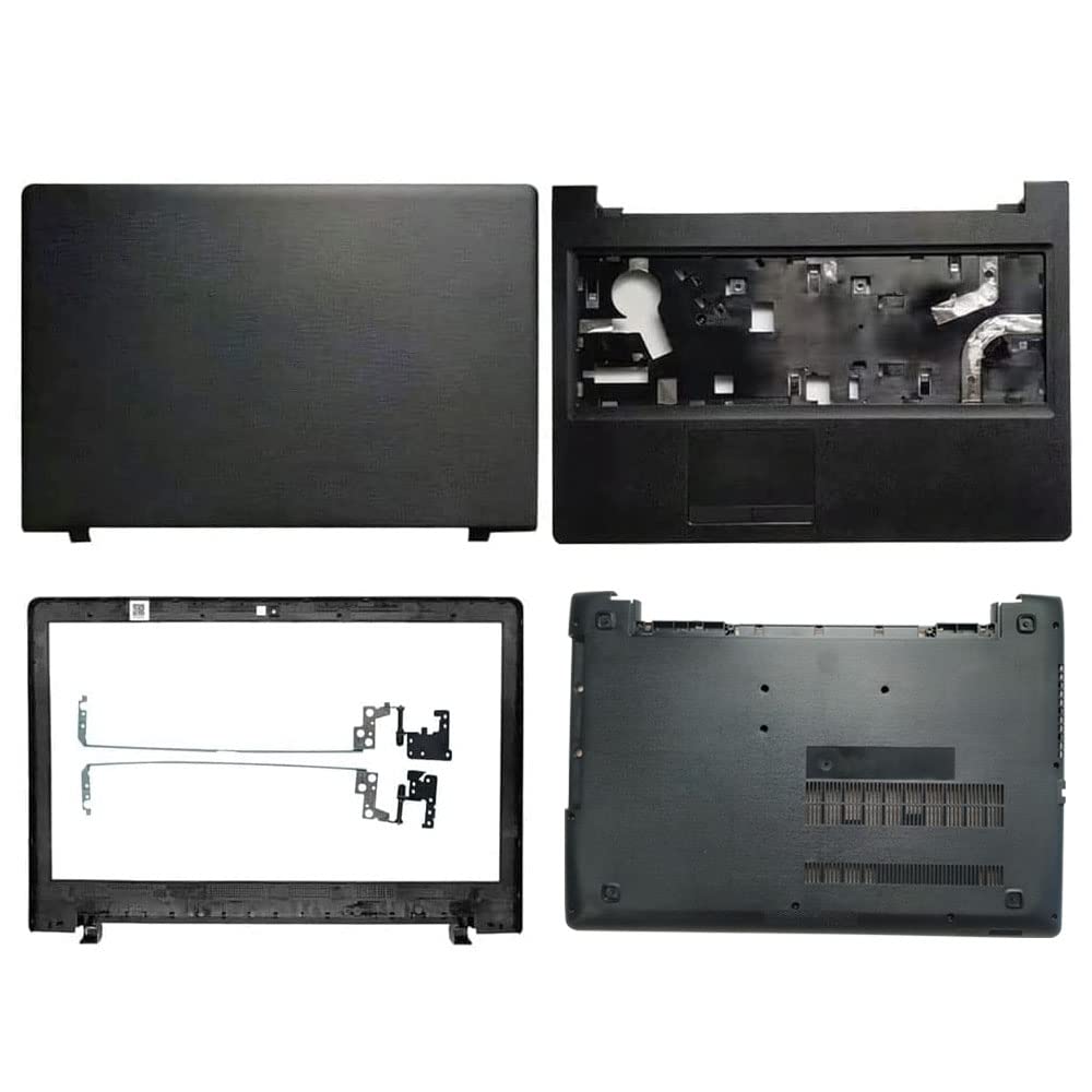 Replacement Case Compatible for Lenovo Ideapad 110-15ISK 110-15IKB (Top Bezel Palmrest Bottom Cover and Hinges)