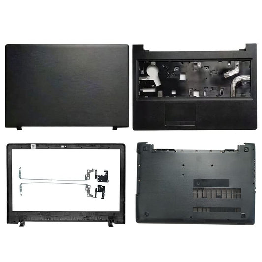 Replacement Case Compatible for Lenovo Ideapad 110-15ISK 110-15IKB (Top Bezel Palmrest Bottom Cover and Hinges)