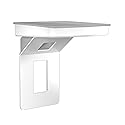 Sanus Made for Google Small Device Outlet Shelf in White & Fog Grey - Holds Small Electronics Up to 8lbs w/Built-in Cord Storage - Includes Both