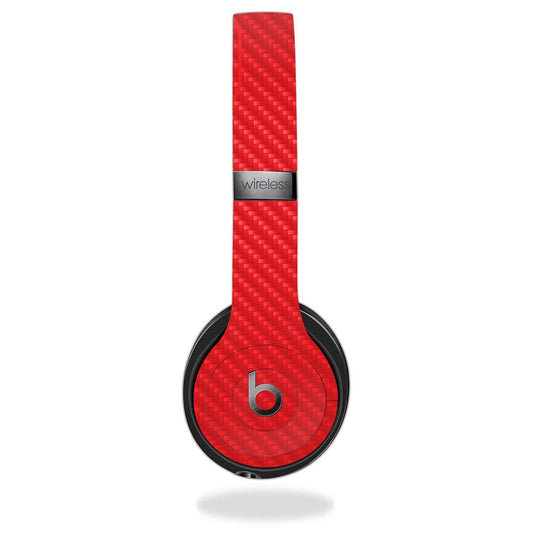 MightySkins Carbon Fiber Skin for Beats by Dr. Dre Solo 3 Wireless - Black Wood | Protective, Durable Textured Carbon Fiber Finish | Easy to Apply…