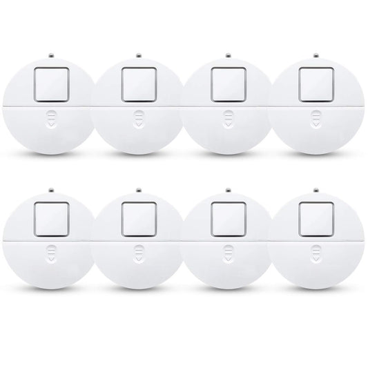 EVA LOGIK Modern Ultra-Thin Window Alarm with Loud 120dB Sound and Vibration Sensors Compatible with Virtually Any Window, Glass Break Alarm Perfect