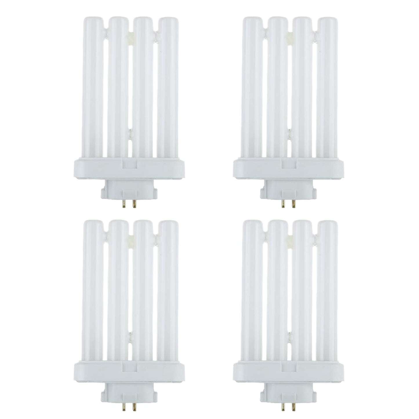 Ciata Fluorescent Bulbs, 4 pin CFL Replacement, 27 Watts, 4-Pin, 1500 Lumens, 80 CRI, 6500K Daylight, GX10Q-4 Base Quad Tube Compact Fluorescent