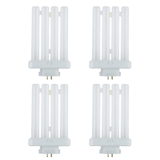 Ciata Fluorescent Bulbs, 4 pin CFL Replacement, 27 Watts, 4-Pin, 1500 Lumens, 80 CRI, 6500K Daylight, GX10Q-4 Base Quad Tube Compact Fluorescent