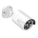 MWRCTV 5MP 1616P POE IP Security Surveillance 3.6mm HD Lens Bullet Camera with Mic, 3pcs Smart Dual Light AI Color Night Vision, IP67 Waterproof