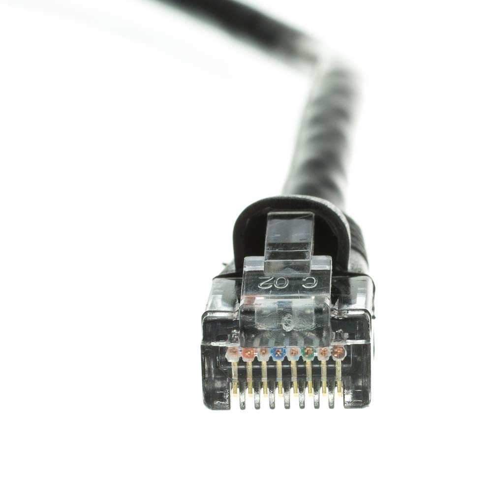 CableWholesale Cat6a UTP Ethernet Cable, 10 Gigabit, 500MHz, 35 ft, Black
