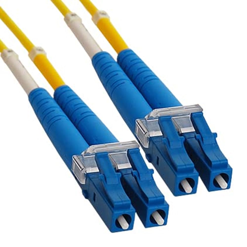 ICC OS2 Singlemode LC-LC Fiber Patch Cable, 3 m (10 ft), Yellow, 1-Pack