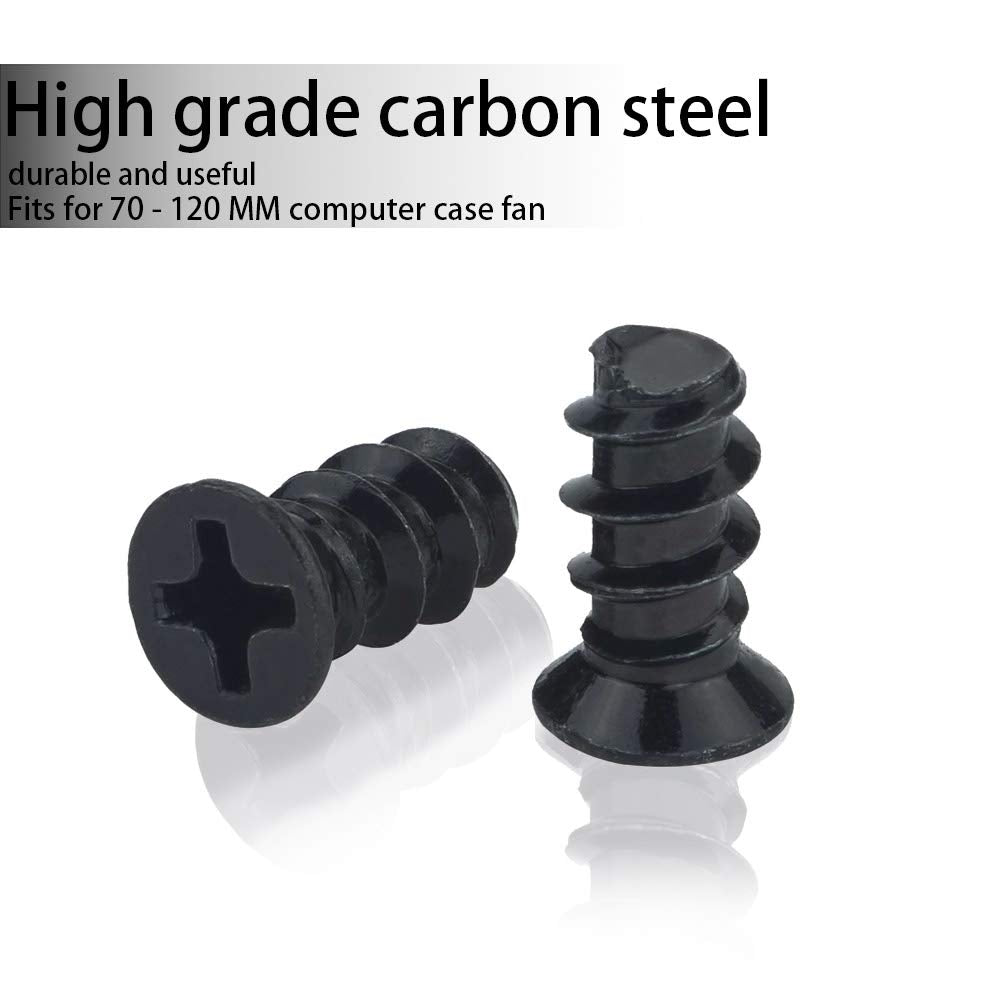 Black Computer Case Fan Screws (50 Pack)