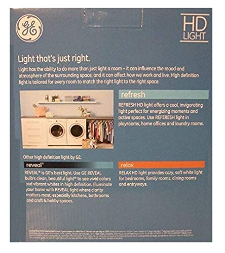 GE Refresh 6-Pack 65 W Equivalent Dimmable Daylight Br30 LED Light Fixture Light Bulb 3X Life