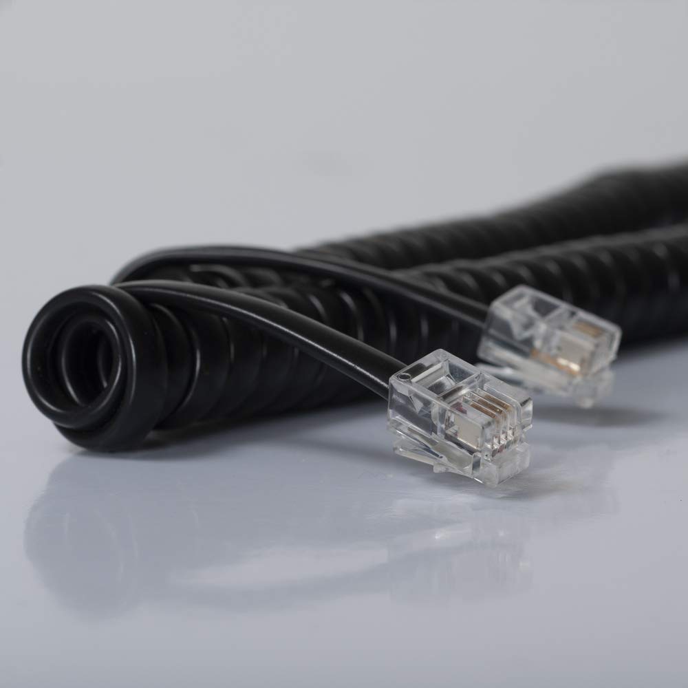 Cablesys GCHA444012-FBK / 12' Black Handset Cord