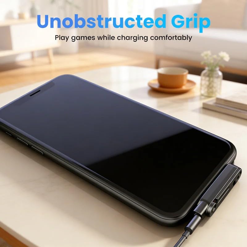 Fast Charging Adapter with 360° Foldable Phone Stand, 2026 New Invisible Holder Charger Cable, 240W 180-Degree Elbow USB C Cable, for Gaming Office