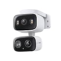 Tapo 2K Indoor/Outdoor Dual Lens Pan/Tilt Wired Security Camera - 125° Wide-Angle View + 6mm Zoom, Motion Track, Person/Vehicle Detection