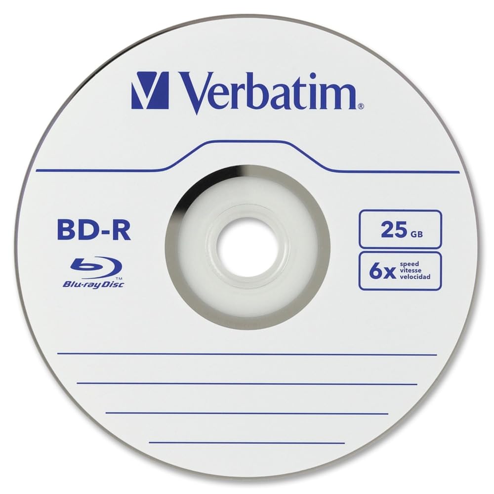 VERBATIM BD-R 25GB 16X with Branded SURFACE-25PK Spindle