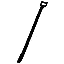NavePoint 10 Inch Hook and Loop Reusable Strap Cable Cord Wire Ties 25 Pack Black