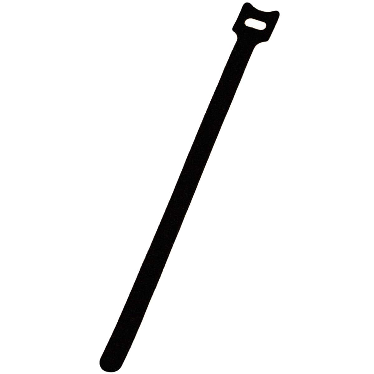 NavePoint 10 Inch Hook and Loop Reusable Strap Cable Cord Wire Ties 25 Pack Black