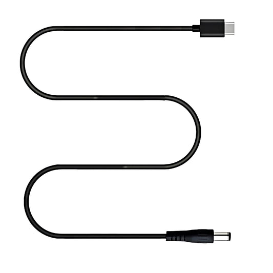 USB C to DC 12V 5.5mm x 2.5mm(compatible with 5.5 x 2.1mm)Power cord, 5 Ft. Type C Input to DC 12V 3A Out power cable, work with PD Charger and Power