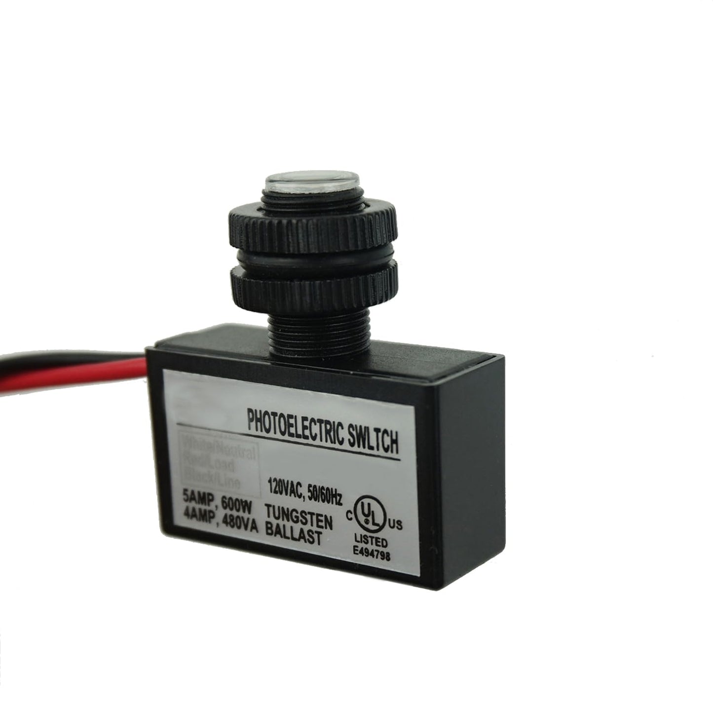 Proshopping 2Pcs AC 120V Dusk to Dawn Photoelectric Switch with Automatic Illumination Detection Circuit, Outdoor Hard-Wired Post Eye Light Control