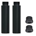 OZXNO 2pcs Mic Stand Extension Tube 5/8" Microphone Extension Pipe Microphone Stand Extenders with 2 pcs 3/8" to 5/8" Adapter for Desk Stand Arm Stand