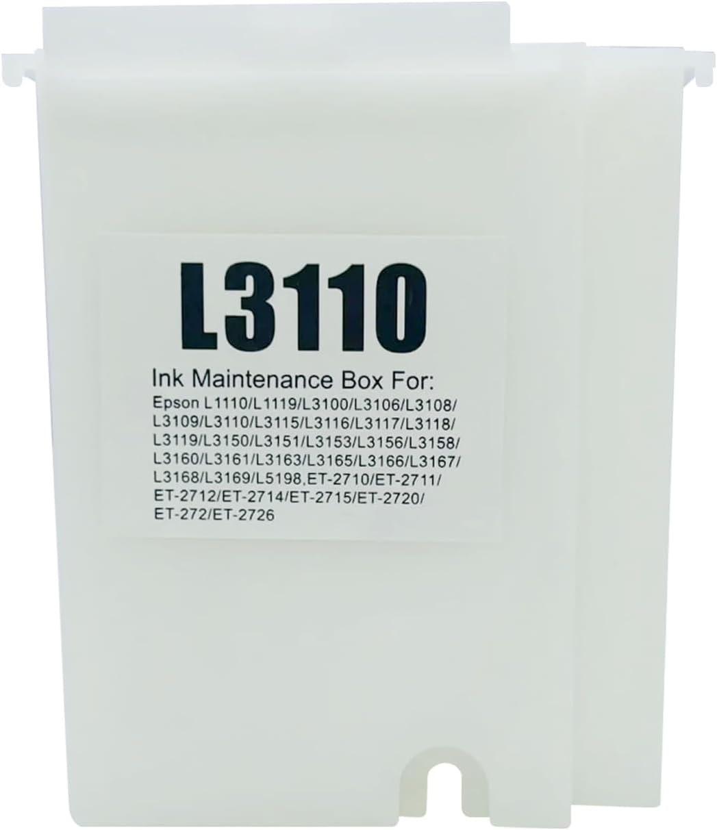 MecentInkjet 1 Piece L3110 Maintenance Box Compatible with EcoTank ET2800 ET2820 ET2880 ET4700 ET4800 ET2710 ET2711 ET2712 ET2714 ET2715 ET2720 ET2721