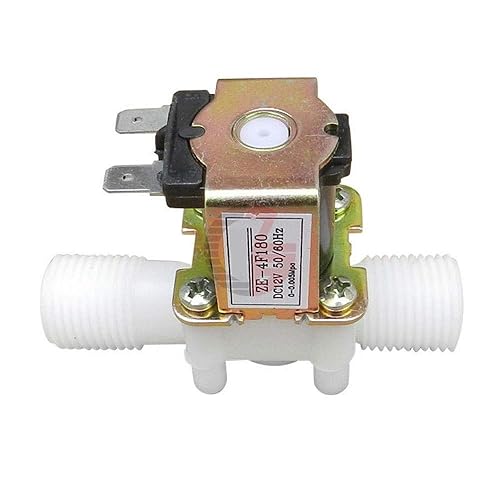 1/2" N/C Magnetic Electric Solenoid Valve Water Air Inlet Flow Switch DC 12V