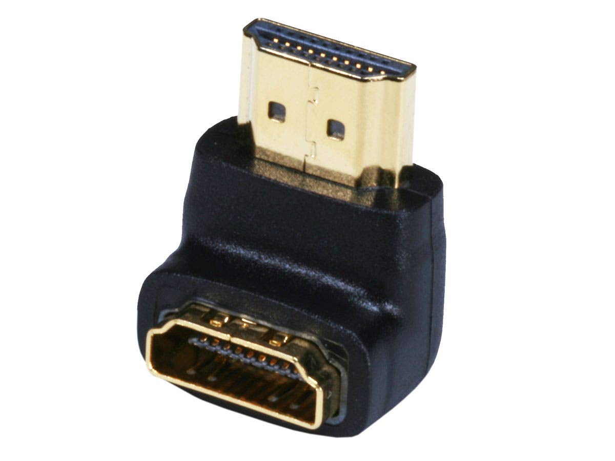Monoprice HDMI Port Saver Male to Female - 90 Degree (103733)