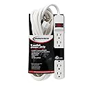 Innovera 73315 Six-Outlet Power Strip, 15-Foot Cord, 1-15/16 x 10-3/16 x 1-3/16, Ivory