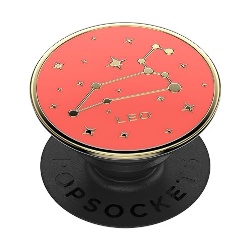 PopSockets Phone Grip with Expanding Kickstand, Adhesive Grip, Enamel - Zodiac Leo