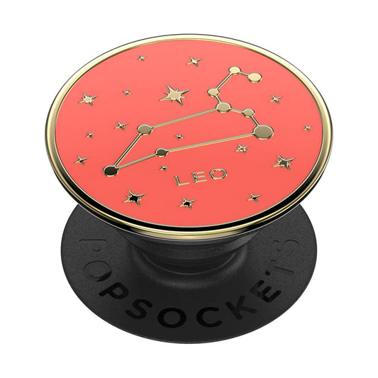 PopSockets Phone Grip with Expanding Kickstand, Adhesive Grip, Enamel - Zodiac Leo