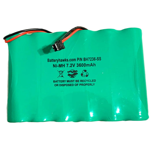 DSC IMPASSA 9057 Battery 6PH-H-4/3A3600-S-D22 7.2v 3600mAh Ni-MH Wireless Security System ADT SCW9057G-433