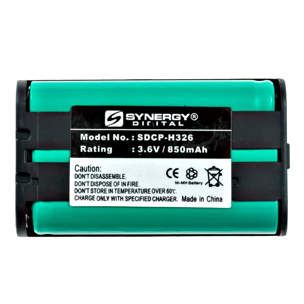 Compatible Cordless Phone Battery, Works with Dantona BATT-104 Cordless Phone, (Ni-MH, 3.6V, 850 mAh) Ultra Hi-Capacity Battery