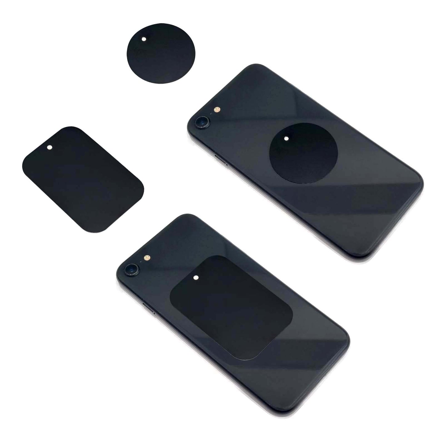 DSTELIN Smartphones Metal Plate 12 Pack for Phone Car Mount Holder Cradle with 3M Adhesive (Compatible with Magnetic Mounts) - 6 Rectangle and 6