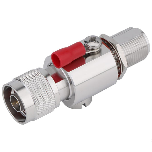 N Type Lightning Arrestor 0 to 6 GHz (N-Male/N-Female) 50ohm,Protects 3G, 4G, LTE,GPS, 2.4GHz /5GHz 900MHz, Ham Other Outside Antennas