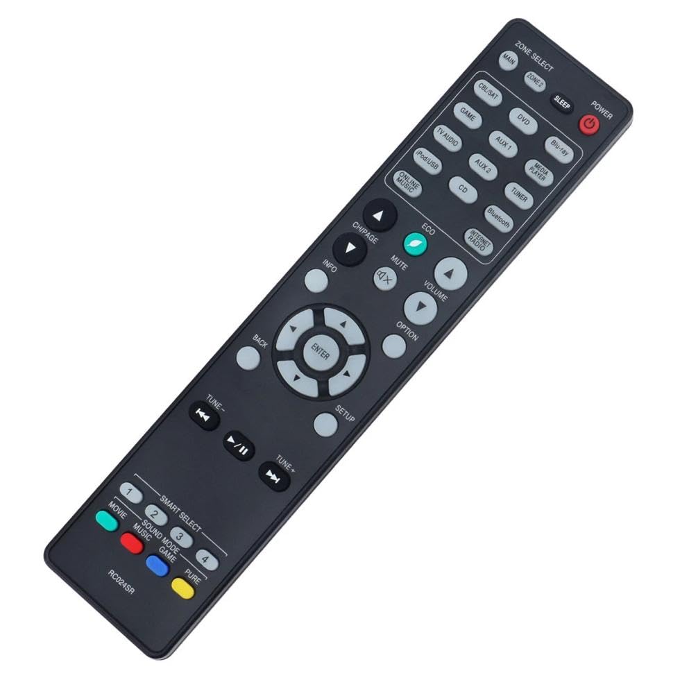RC024SR Replacement Remote Control for Marantz AV Surround Receiver Home Theater System in Living Rooms or Rooms, No Programming or Pairing Needed