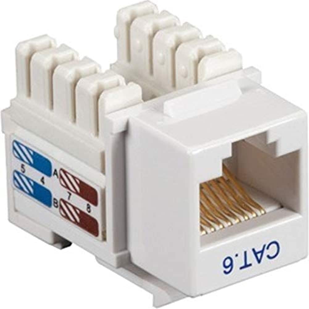 Black Box CAT6 Keystone Jack UNSHLD RJ45 WH