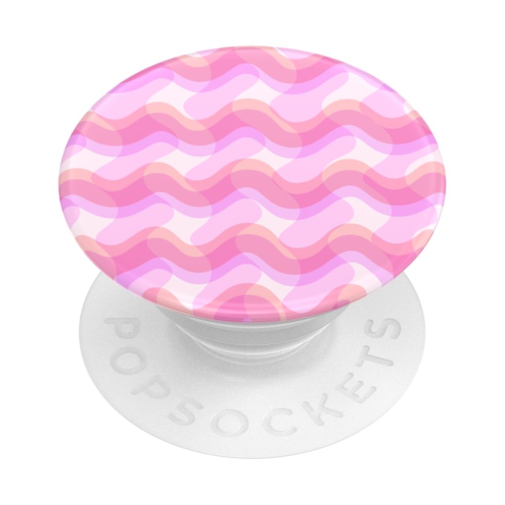 PopSockets Adhesive Phone Grip, Holder, Phone Stand, Flower - Rosy Waves